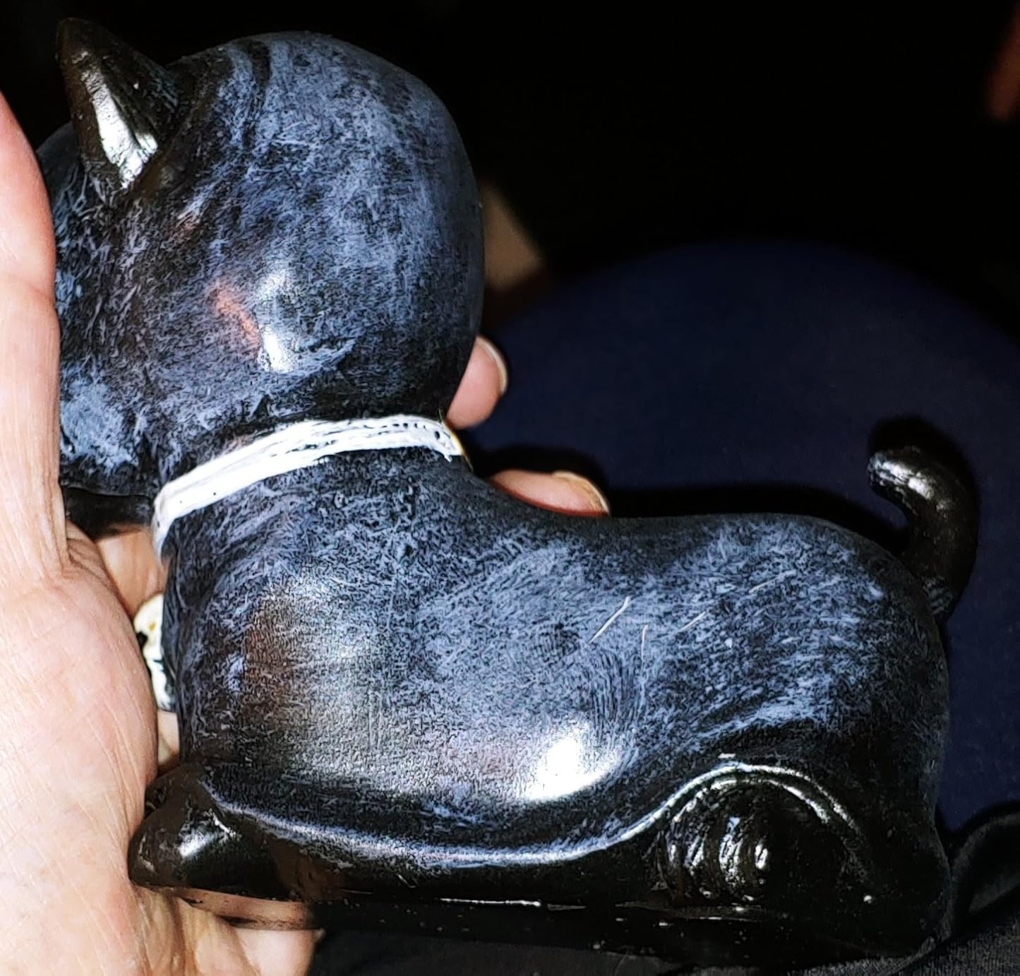 Amazon.com : zhuja Halloween Black Cat Statue Decor Gothic Cat